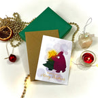 Snugglezilla Christmas Card