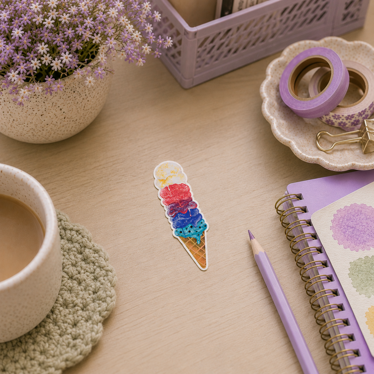 Icecream 2 Pack Vinyl Stickers