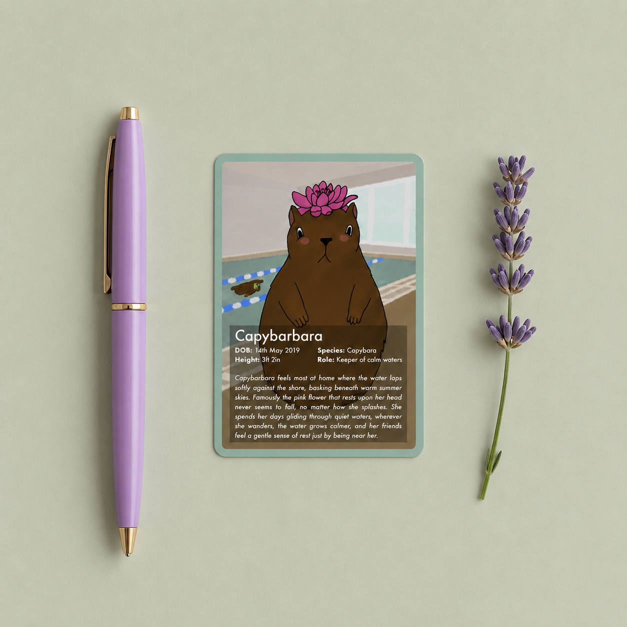 Capybarbara Collector Card