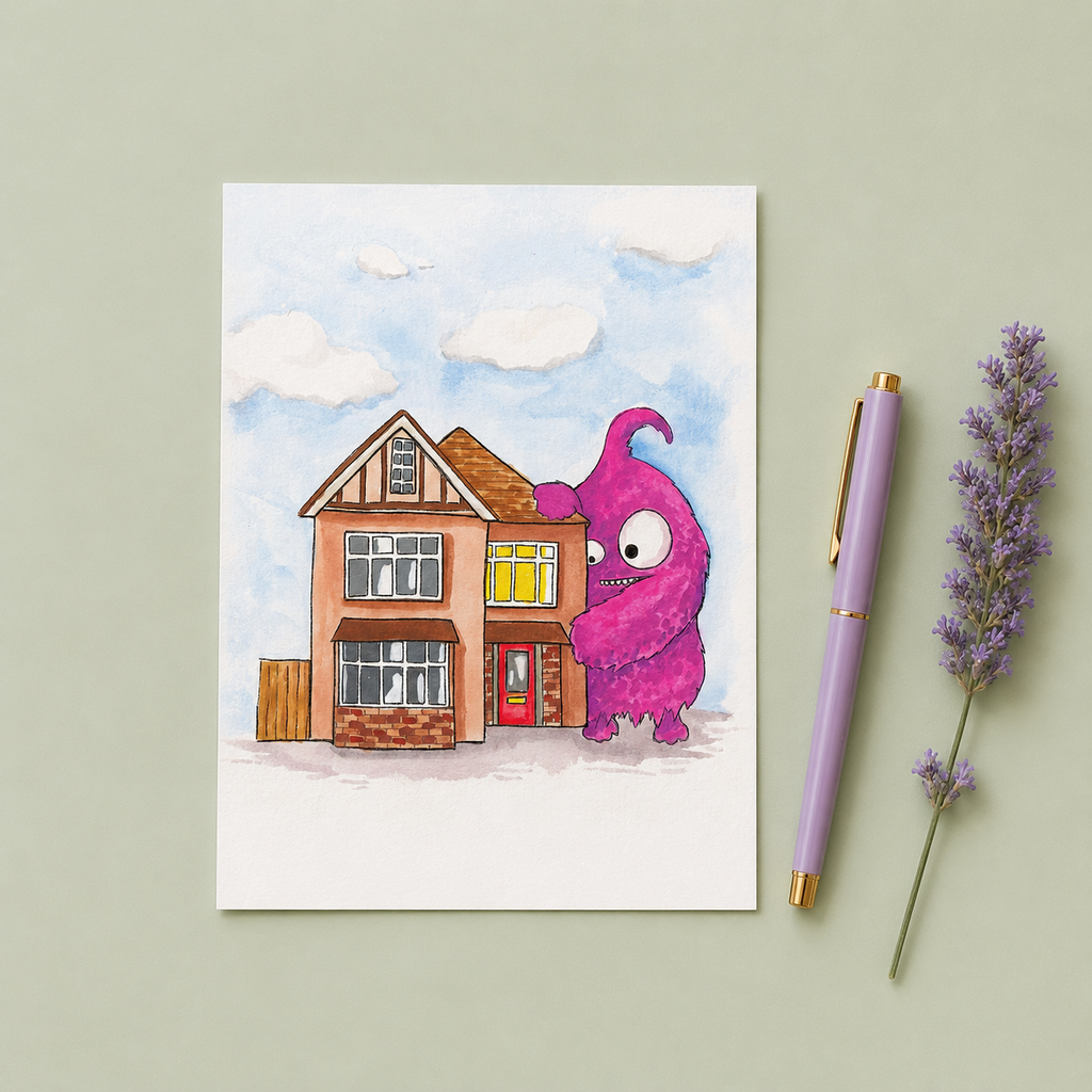 Snugglezilla Art Print