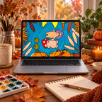 The Secret Autumn Drift: A Wallpaper Set for Phone, iPad and Desktop | Digital Download