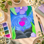 The Lazy Summer Swim 5x7” Art Print