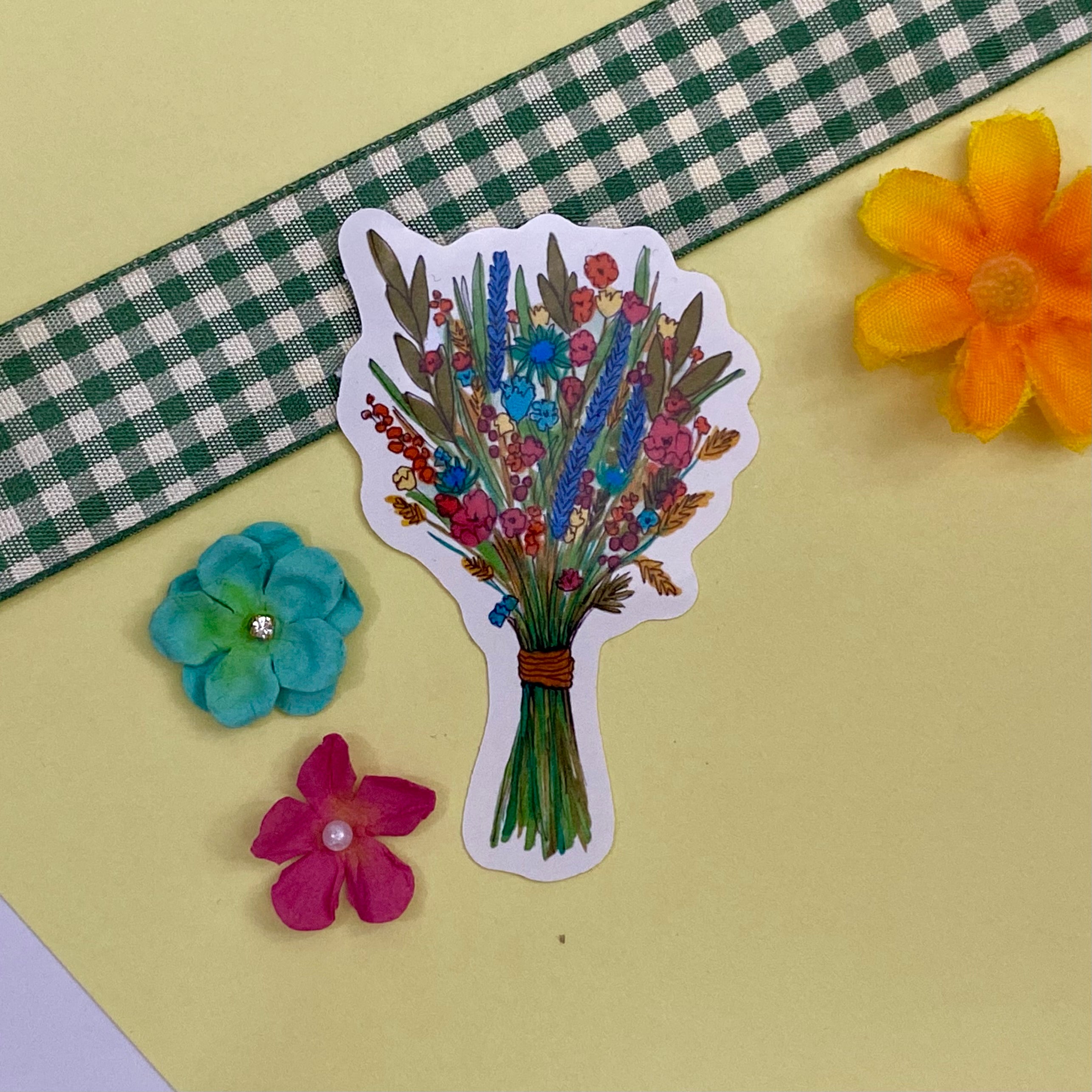 Wildflower Bunch Single Vinyl Sticker