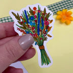 Wildflower Bunch Single Vinyl Sticker