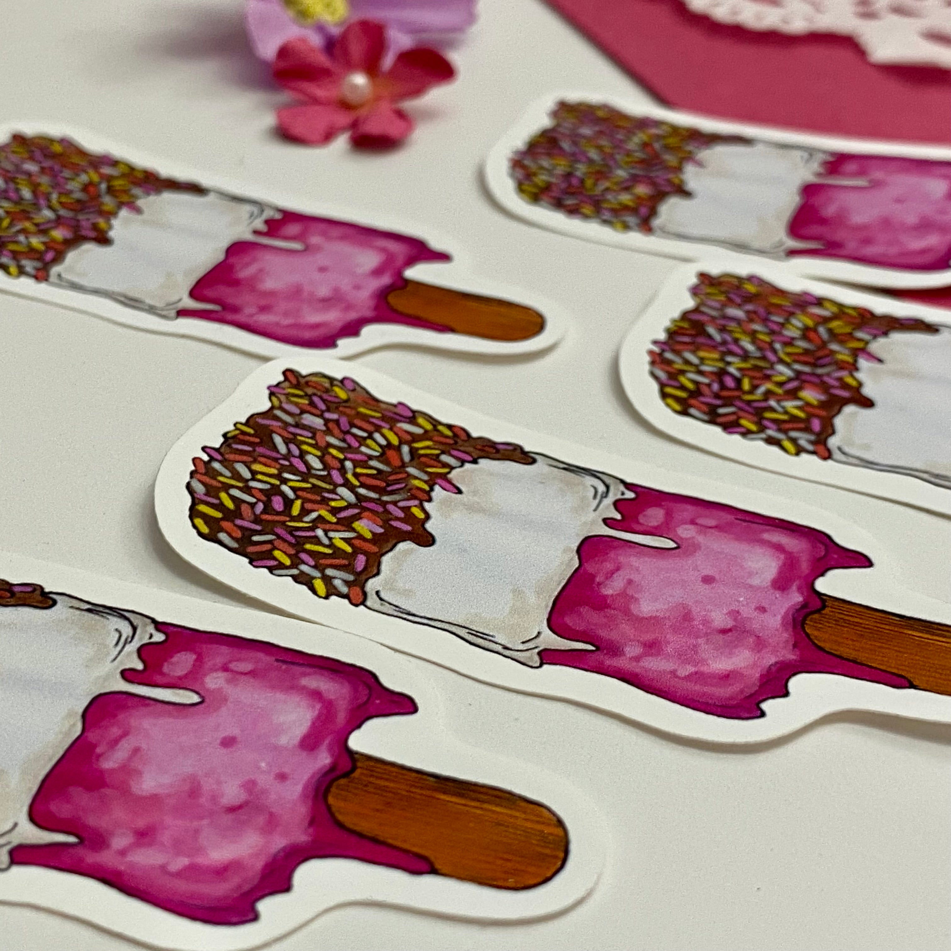 Fab Ice lolly Single Vinyl Sticker