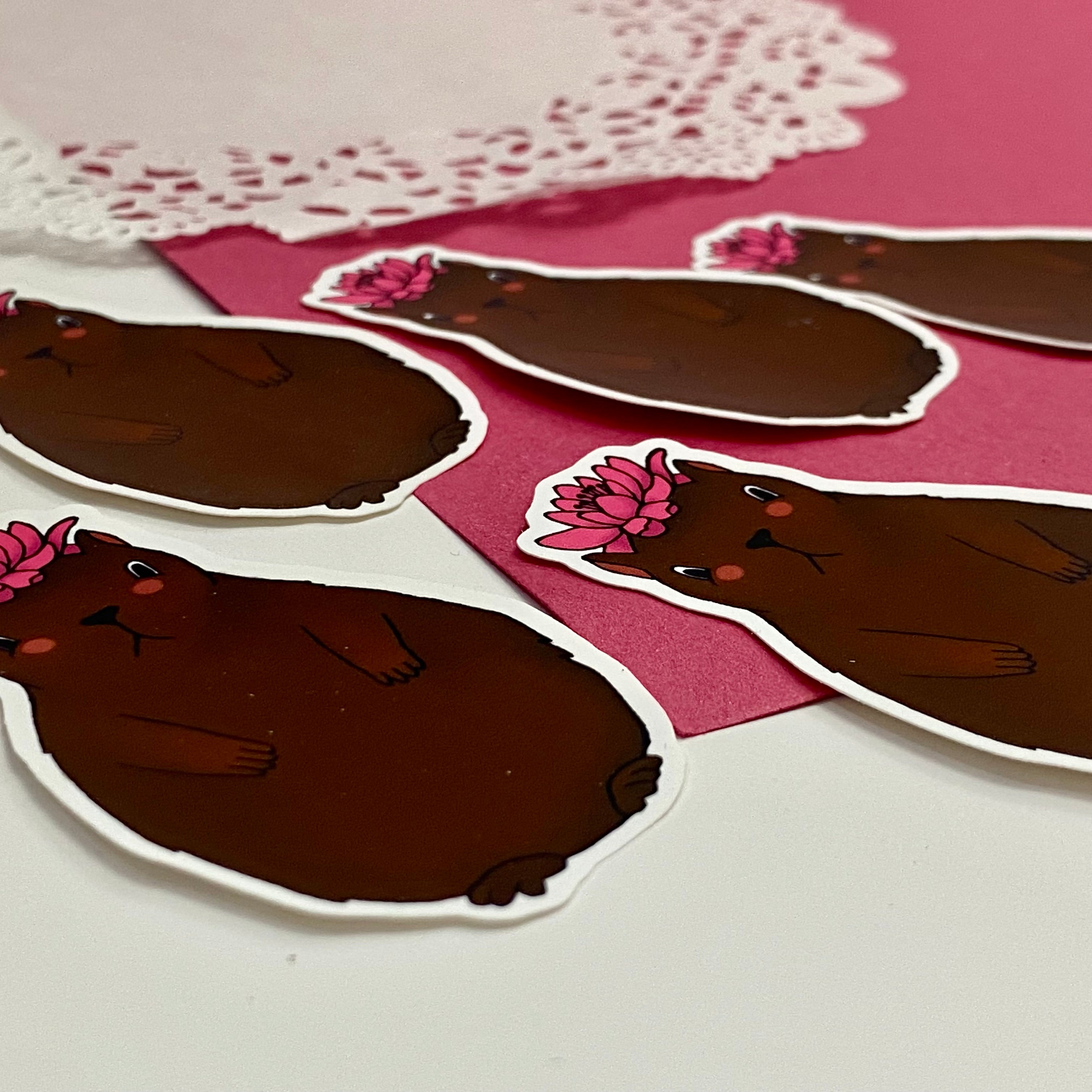 Capybarbara Single Vinyl Sticker