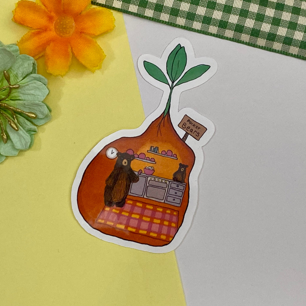 Pocket Bears Single Vinyl Sticker