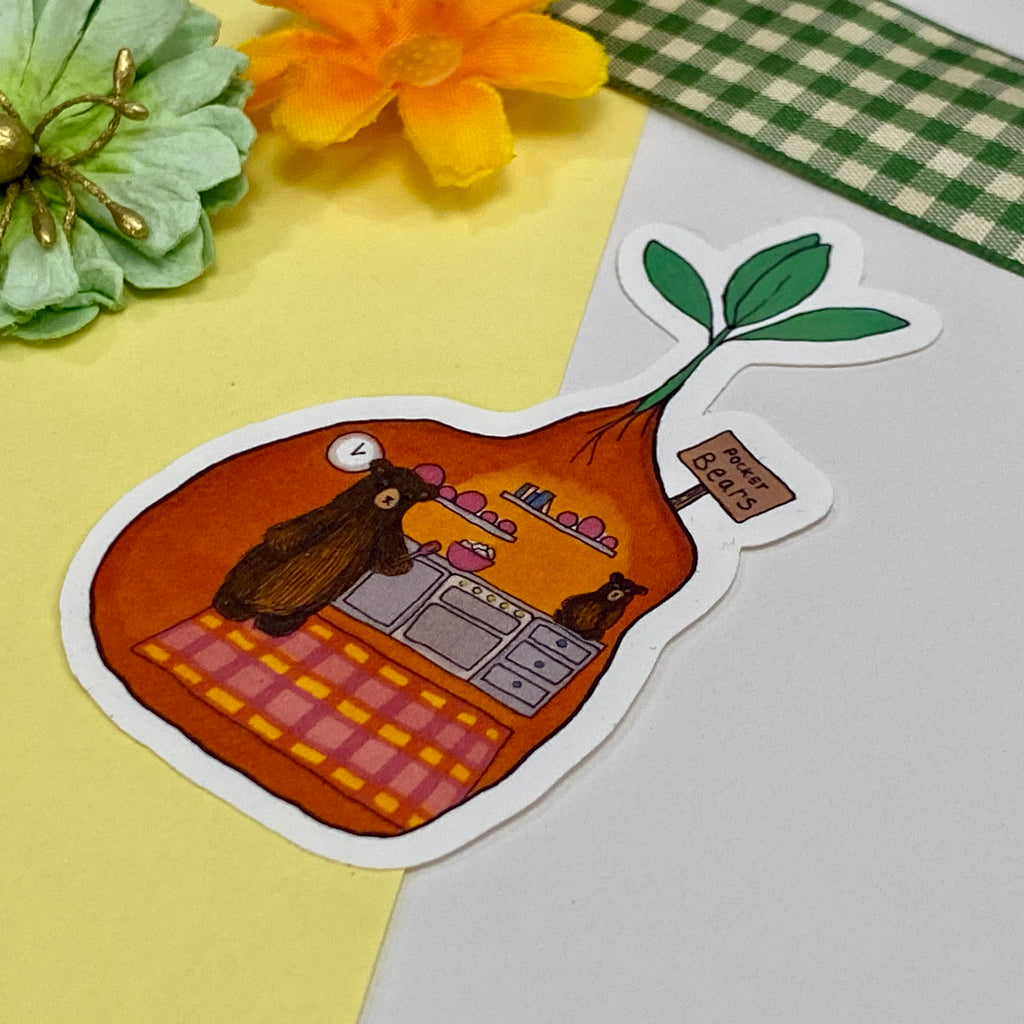 Pocket Bears Single Vinyl Sticker