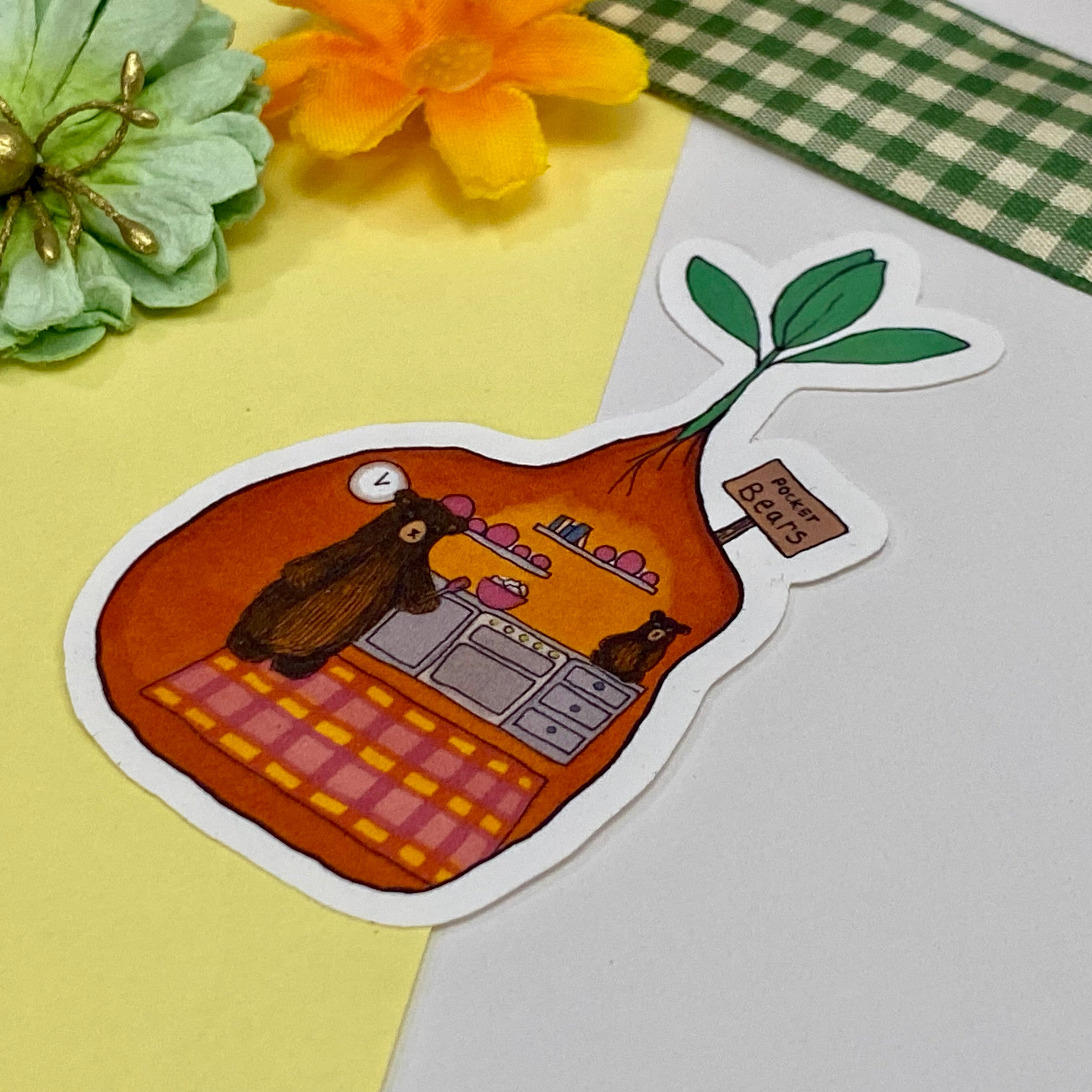 Pocket Bears Single Vinyl Sticker