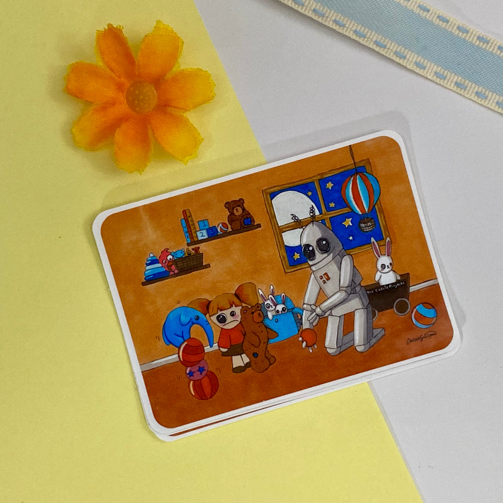 Robot Single Vinyl Sticker
