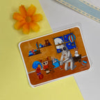 Robot Single Vinyl Sticker