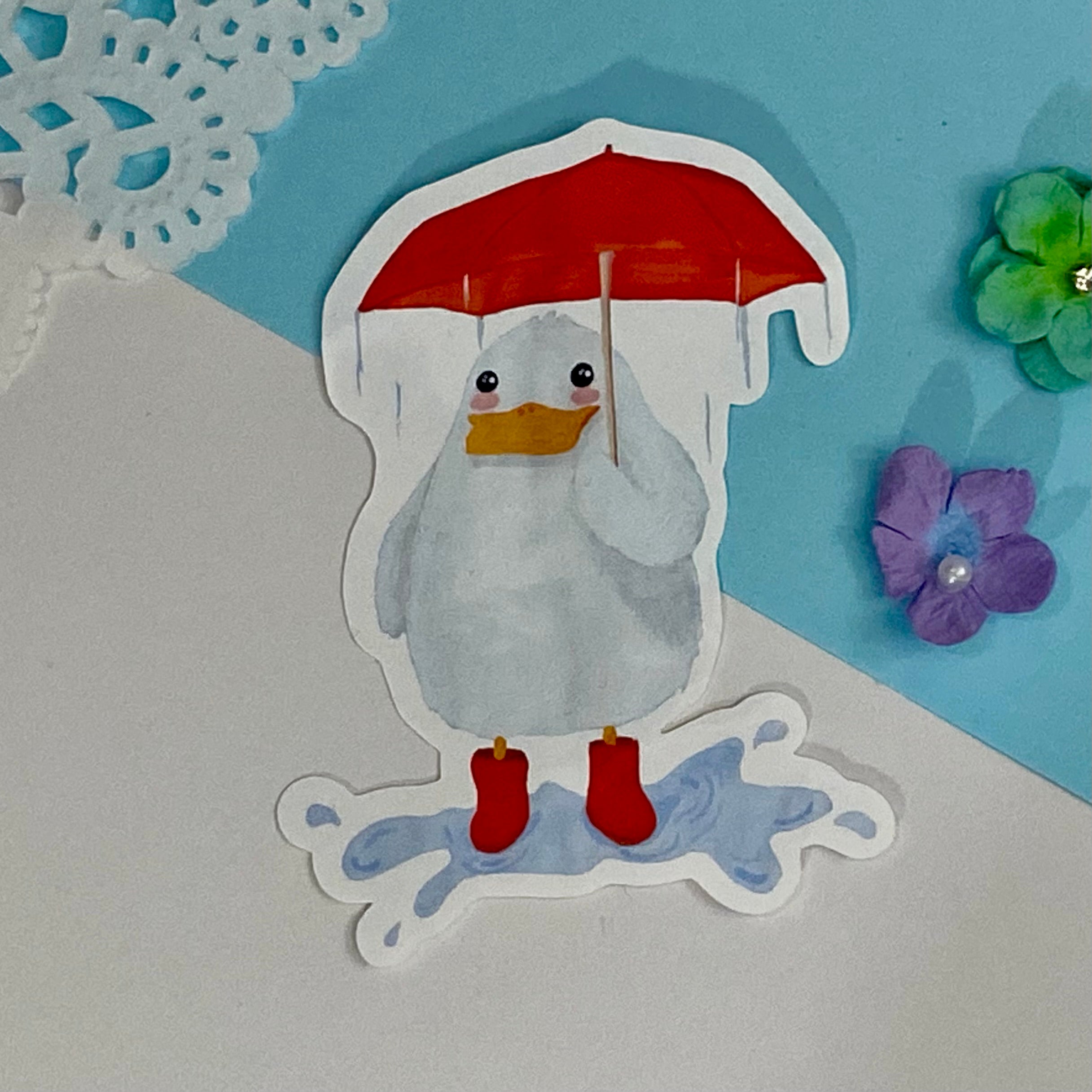 Little Ducky Single Vinyl Sticker
