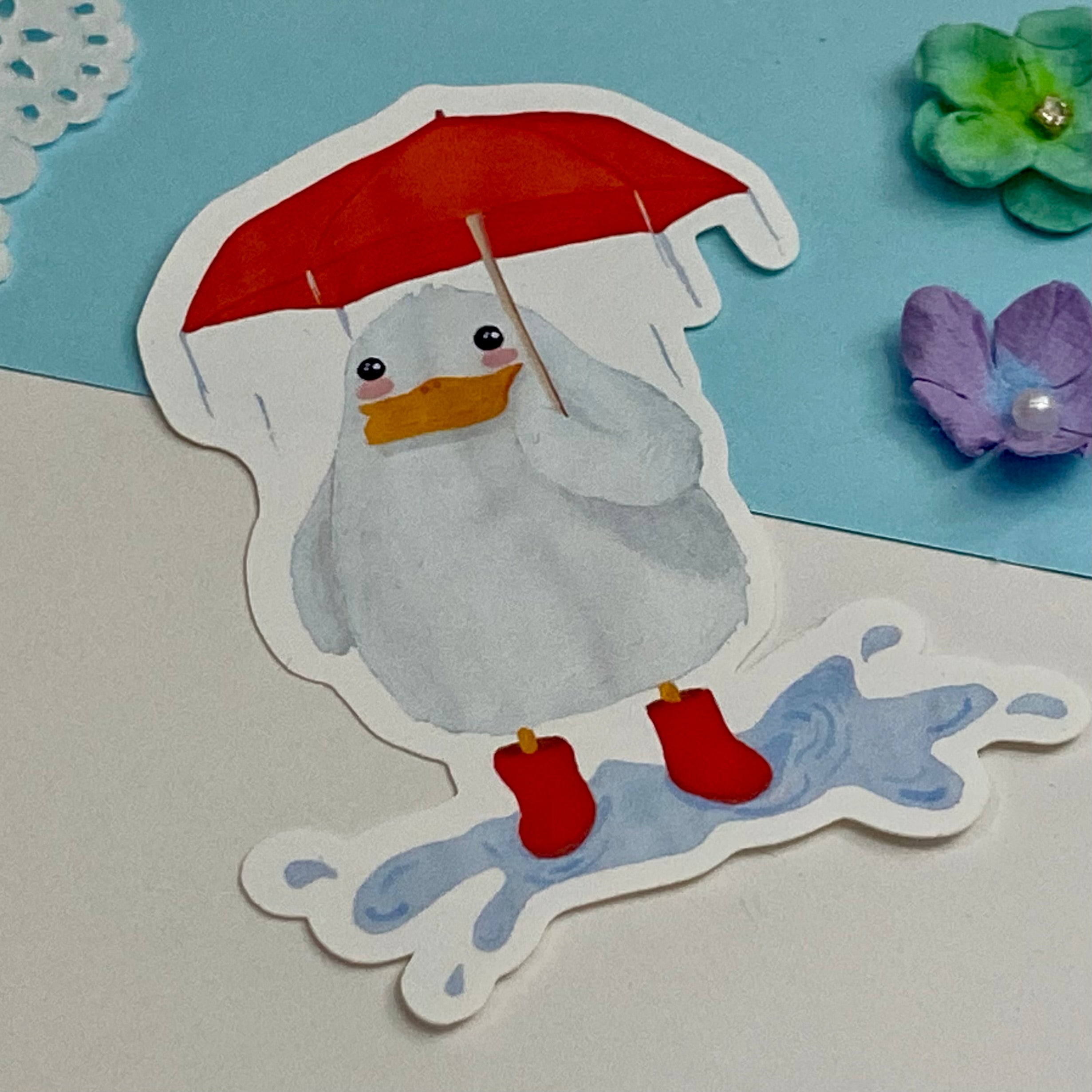 Little Ducky Single Vinyl Sticker