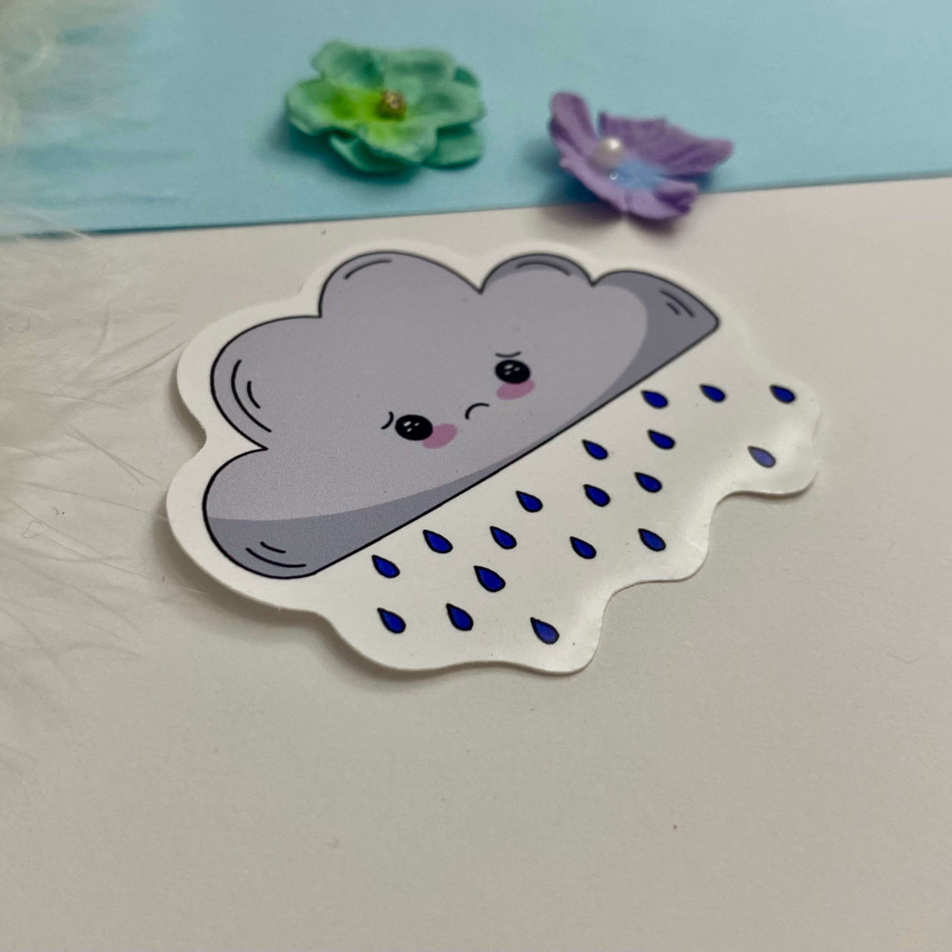 Crying Cloud Single Vinyl Sticker