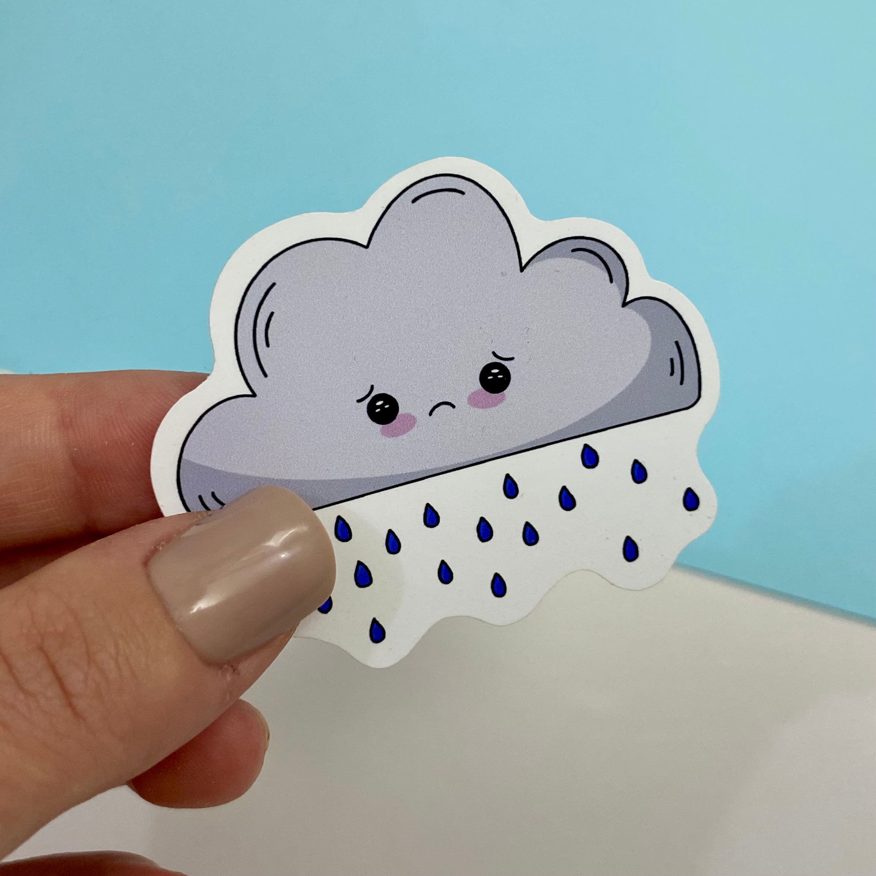 Crying Cloud Single Vinyl Sticker