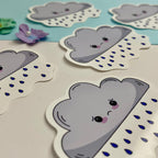 Crying Cloud Single Vinyl Sticker