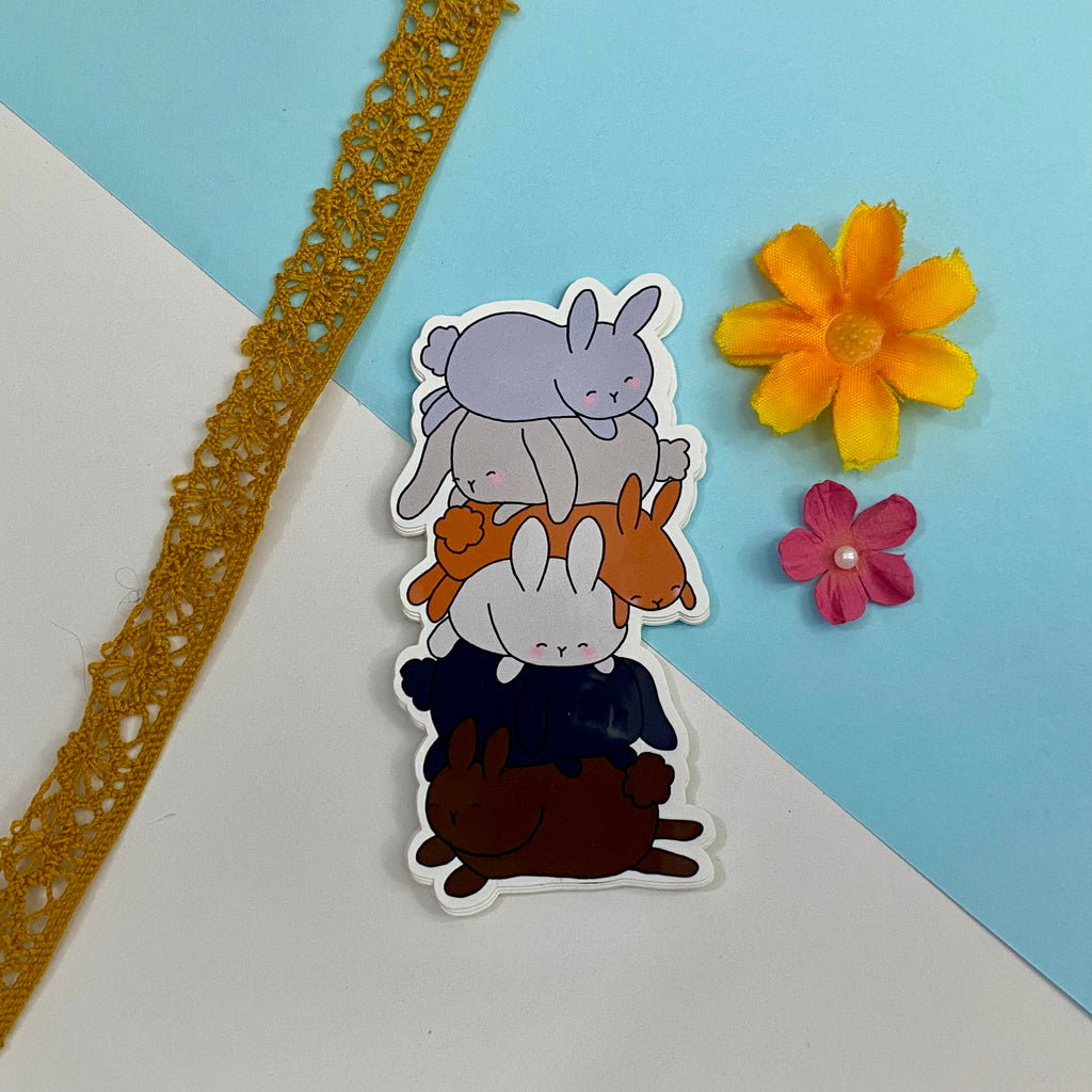 Pile of Bunnies Single Vinyl Sticker