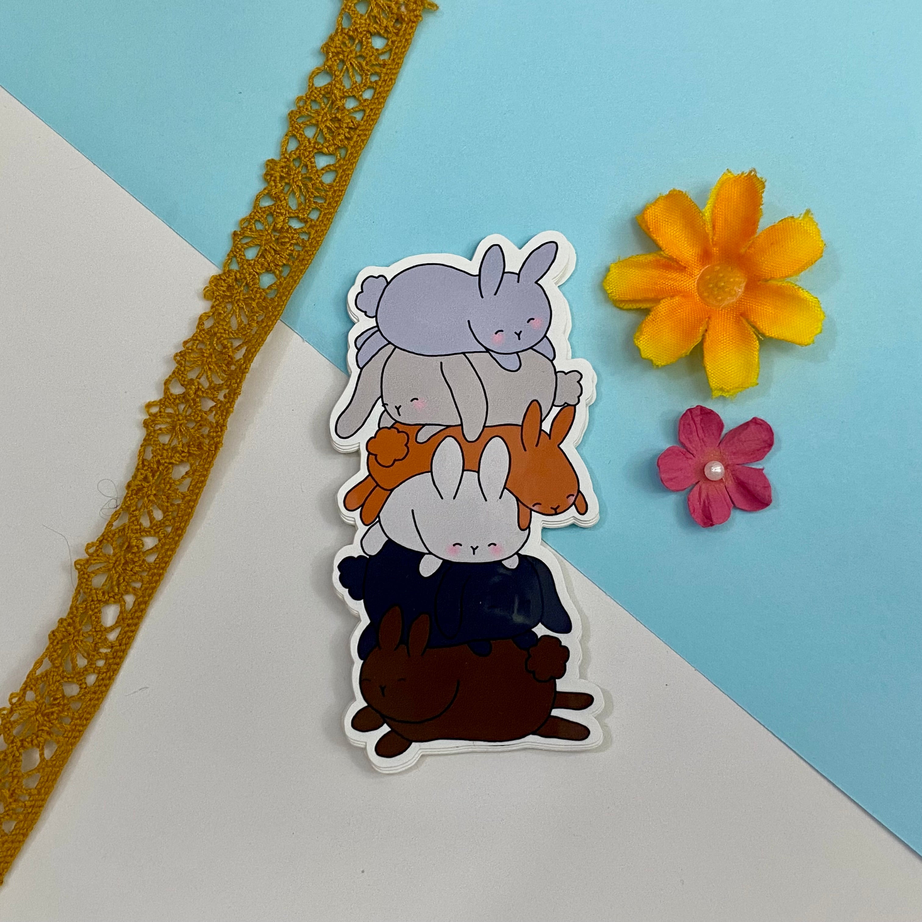 Pile of Bunnies Single Vinyl Sticker