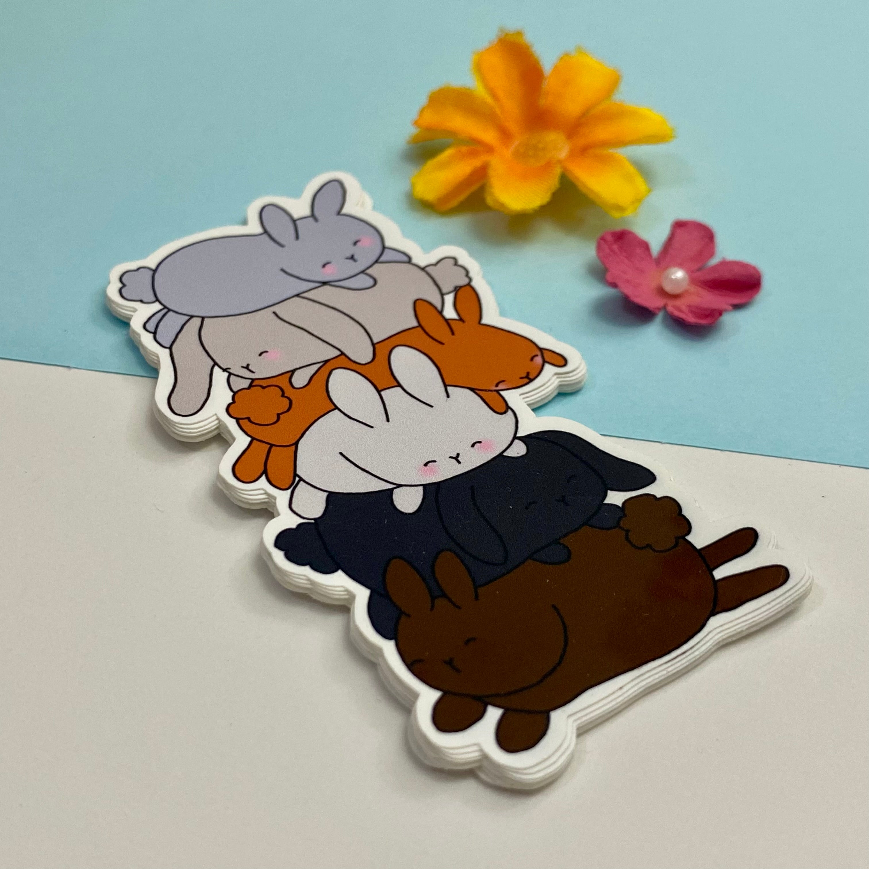 Pile of Bunnies Single Vinyl Sticker