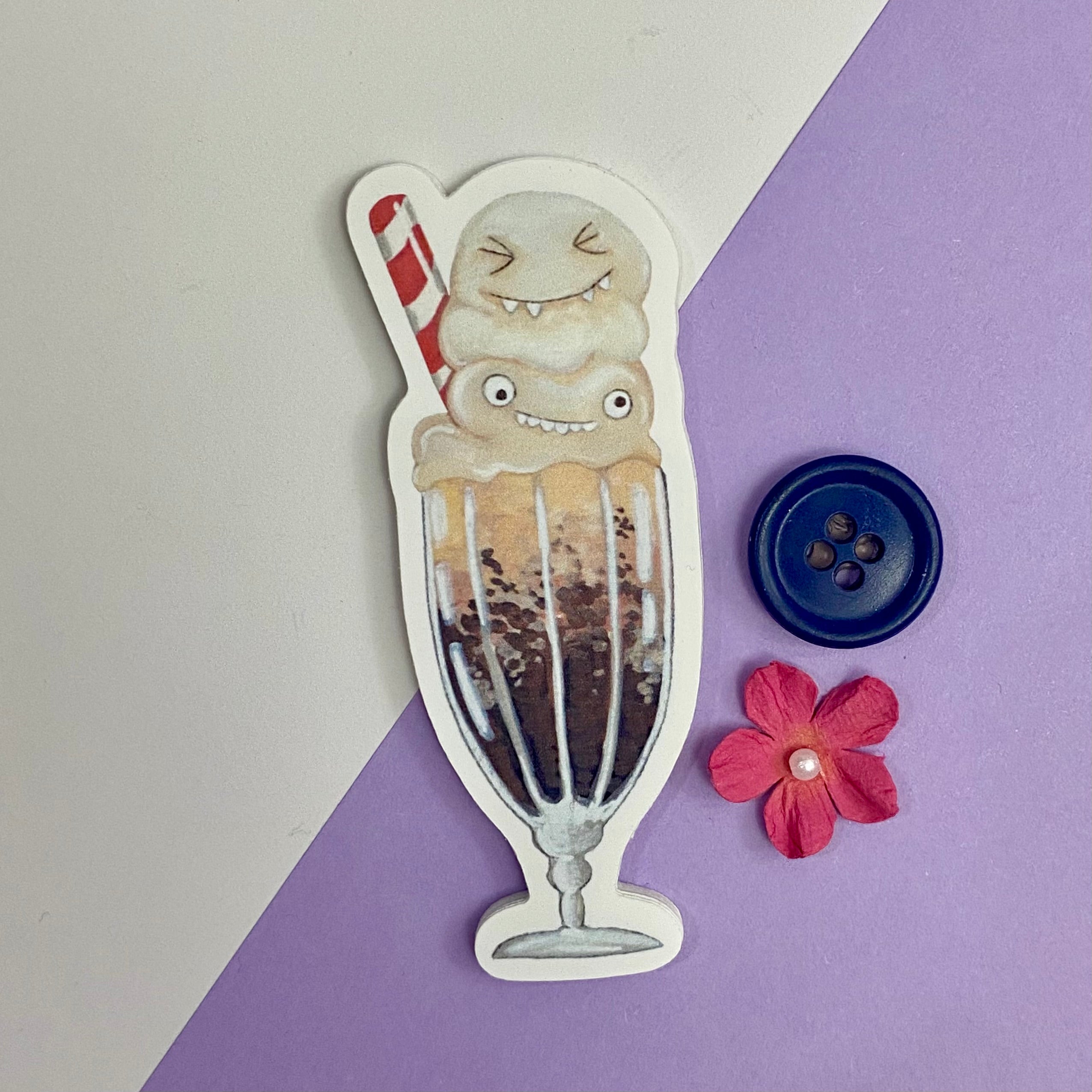 The Ice-cream Monsters Single Vinyl Sticker