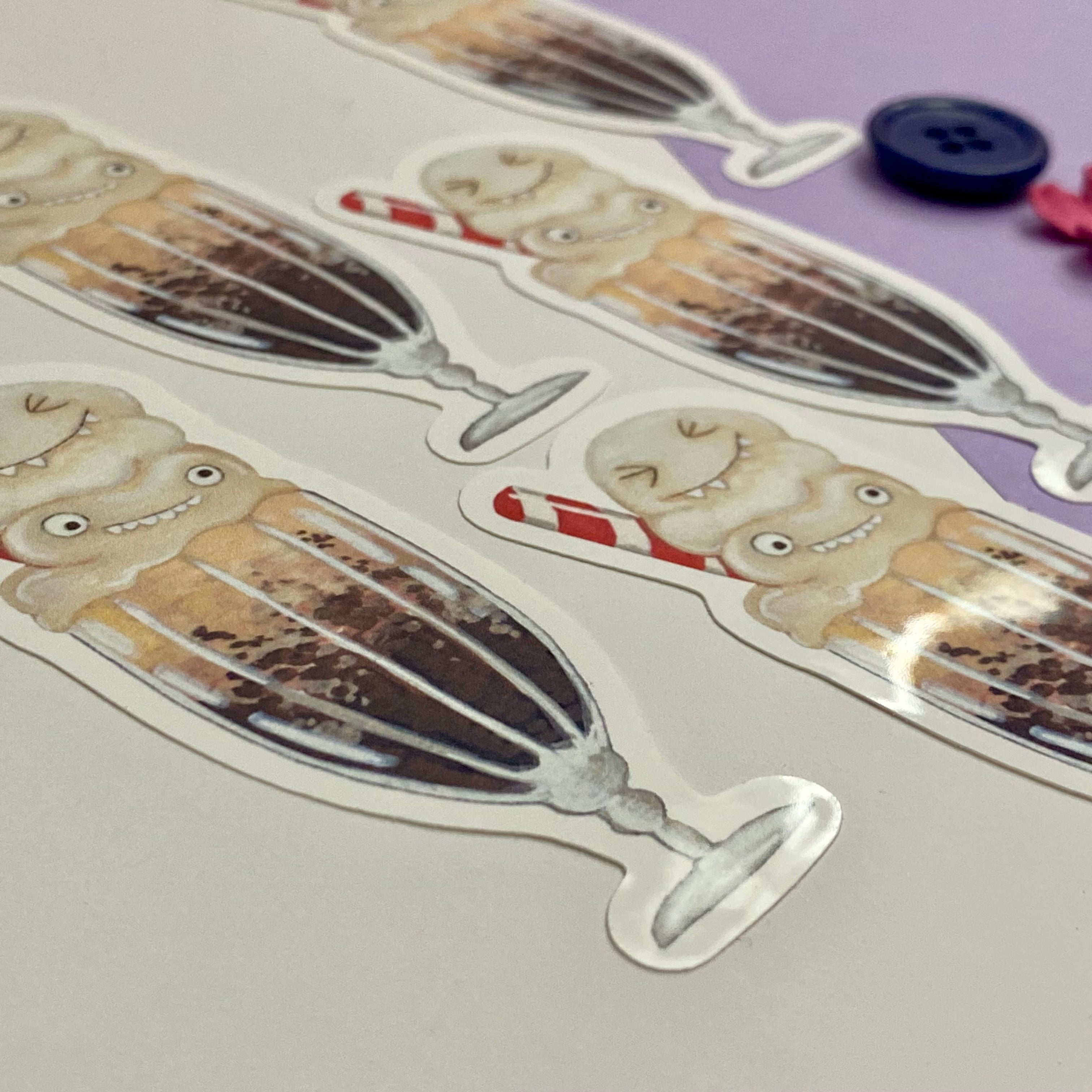 The Ice-cream Monsters Single Vinyl Sticker