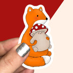 Felix and Button Single Vinyl Sticker
